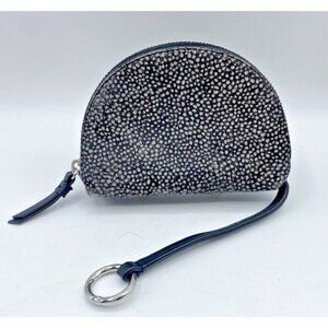 Banana Republic Pouch Wallet Coin Bag Animal Print Calf Hair Textured Mob Wife